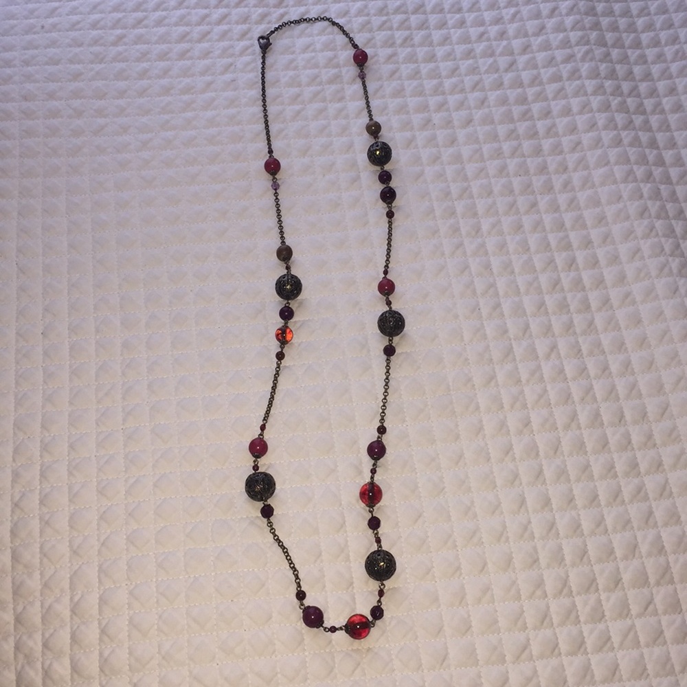 Pink and purple necklace